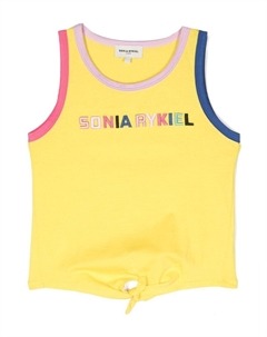 Топ с вышитым логотипом, желтый Sonia rykiel