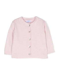Кардиган с отделкой в рубчик, розовый Siola