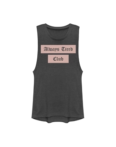 Мускулистая футболка для юниоров «Always Tired Club» Unbranded