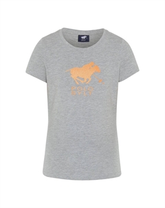 Футболка с блестящим принтом этикеток, цвет Neutr Gray Polo sylt