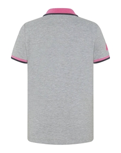 Рубашка-поло с контрастным воротником, цвет Neutral Gray Melange Polo sylt