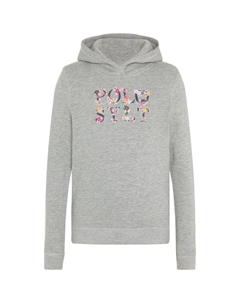 Худи с цветочным логотипом, цвет Neutral Gray Melange Polo sylt