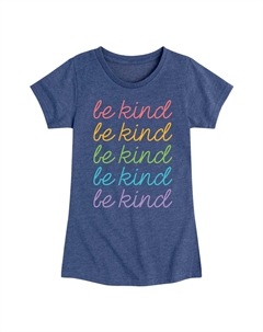 Футболка Be Kind Stacked с рисунком для девочек 7–16 лет, синий Licensed character