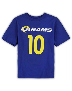 Футболка с именем и номером игрока Cooper Kupp Royal Los Angeles Rams Mainliner для малышей Outerstuff