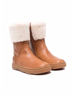 Ботинки Kido со вставками из шерпы, коричневый Camper