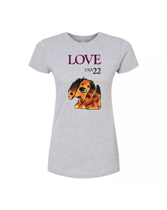 Юниорская футболка USPS Love Puppy с графическим рисунком, серый Licensed character