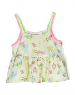 Топ с графичным принтом, желтый Billieblush