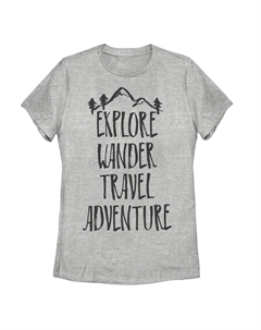 Детская футболка Explore Wander Travel Adventure Mountain с графическим рисунком Unbranded