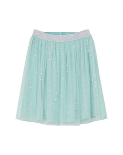 Плиссированная юбка, сетчатая блестящая детская юбка, цвет Blue Green S.oliver
