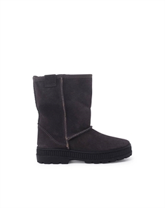 Австралийские девичьи сапоги на широкой подошве и овчине, серый Pisamonas