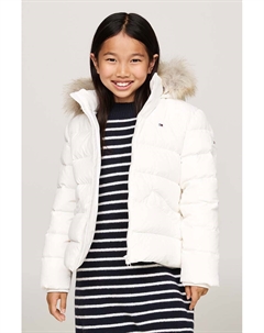 Детский пуховик, белый Tommy hilfiger