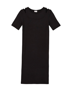 Платье-рубашка, с полурукавами, детское, цвет Grey Black S.oliver