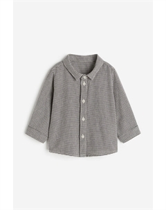 Хлопчатобумажную рубашку, серый H&m