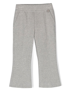 Расклешенные брюки в ломаную клетку, серый Monnalisa