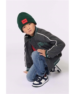 Детский бомбер, серый Hugo