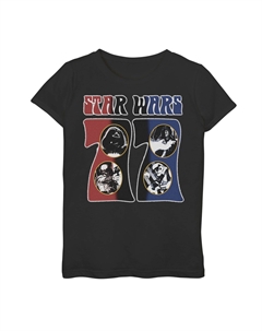 Футболка Villainous Waves для девочек 7–16 лет «Звездные войны Groovy Retro '77» Star wars