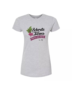 Облегающая футболка The Office Schrute Farms для юниоров, серый Licensed character