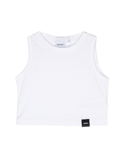 Укороченный топ без рукавов, белый Aspesi