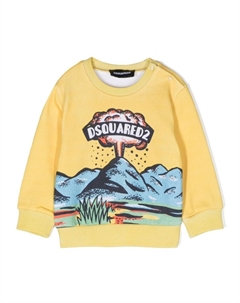 Толстовка с логотипом, желтый Dsquared2