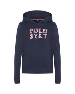 Худи с цветочным логотипом, цвет Total Eclipse Polo sylt