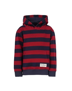 Полосатая толстовка с капюшоном, цвет Navy Red Band of rascals
