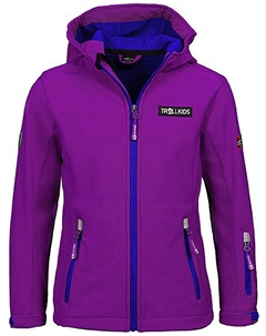 Куртка софтшелл Oslofjord, цвет Lila/Blau Trollkids