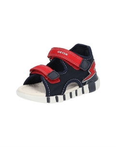 Сандалии из искусственной кожи и сетки, цвет Navy Rot Geox