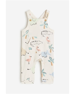 Комбинезон из хлопка в рубчик, белый H&m