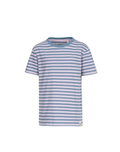 Футболка в полоску, цвет Aegean Blue Faded Pink Band of rascals