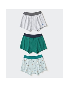 Набор боксеров, 3 предмета, зеленый Uniqlo