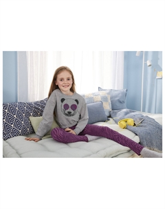 Леггинсы для девочек Peperts!, 2 шт., с высоким содержанием хлопка, с рисунком фиолетовый/черный Peppert's