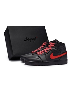 Детские кроссовки Air 1 Basketball Grade School, черный/красный Jordan