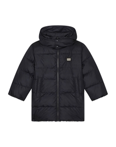Kids пуховик с логотипом, синий Dolce&gabbana