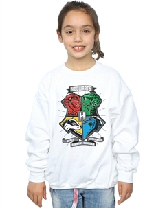 Толстовка с гербом Хогвартса, белый Harry potter