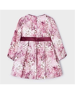 Розовое жаккардовое платье с цветочным принтом, розовый Mayoral