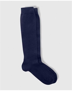 Однотонные детские высокие носки, темно-синий Condor