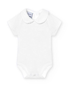 Комплект из 2 детских боди с короткими рукавами и воротником пике, бежевый Babidu