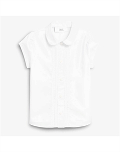 Блузка для девочки Puff Sleeve Lace Trim, белый Next