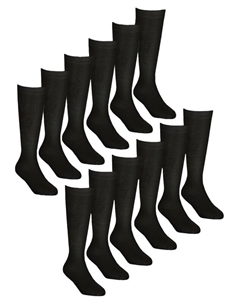 Длинные школьные носки для детей, черный Sock snob