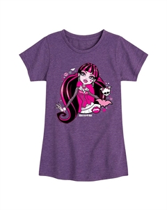 Футболка Monster High «Дракулаура» для девочек 7–16 лет, цвет Heather Purple Licensed character