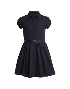 Платье-рубашка с короткими рукавами для девочек, цвет True Blue/Wthd/Brwn Stn Nautica