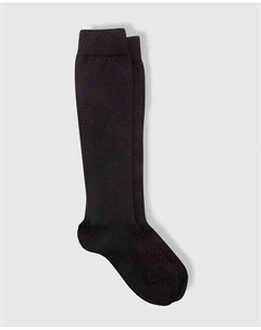 Однотонные детские высокие носки, черный Condor