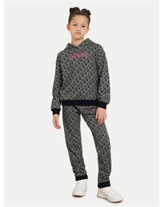 Толстовка стандартного кроя, черный Guess