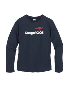 Лонгслив, морской синий Kangaroos