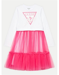 Платье стандартного кроя, белый Guess