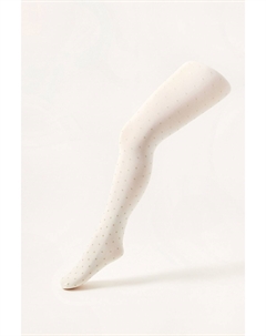 Колготки в блестящий горошек, бежевый Monsoon