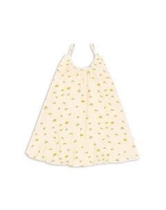 Платье из хлопка для маленькой девочки, бежевый Konges slojd