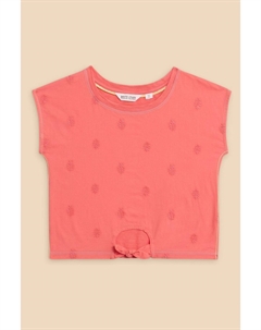 Футболка с завязками по краю, красный White stuff