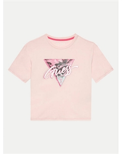 Футболка стандартного кроя, розовый Guess