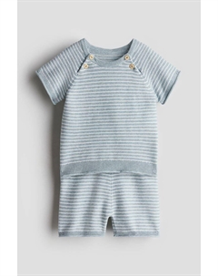 Костюм-Двойка с рубашкой и шортами, синий H&m